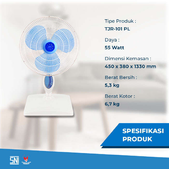 Miyako Kipas Angin Standing Berdiri 3in1 16 inch - TJR-101 PL | TJR101PL